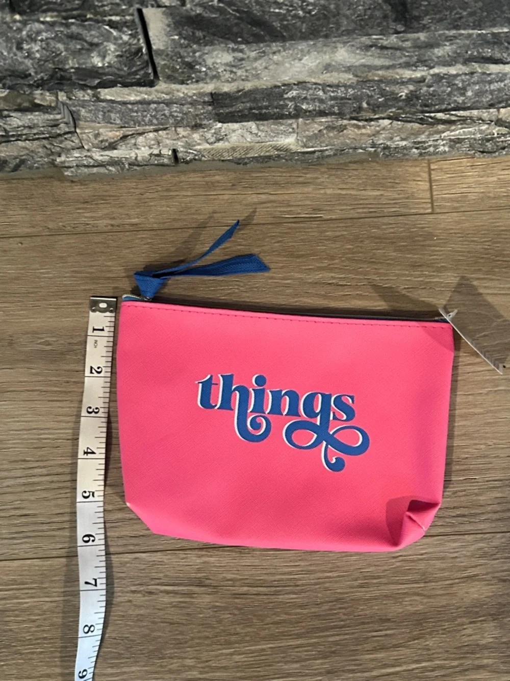NWT Pink 'Things' Cosmetic Pouch - Stylish Women's Bag